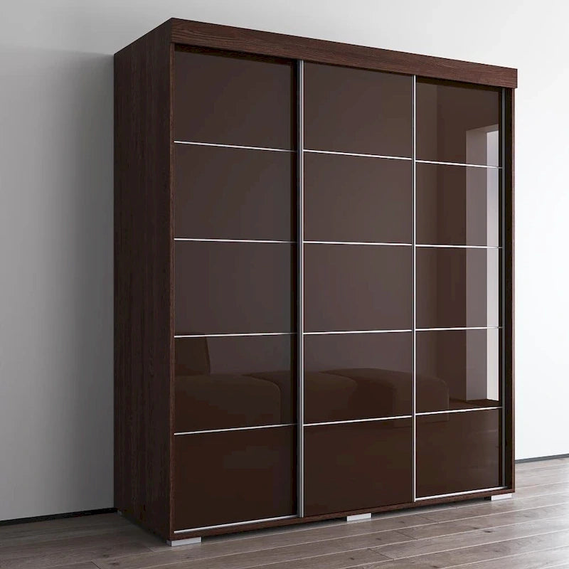 Copper Grove Parasol 71-Zoll moderner glänzender Kleiderschrank