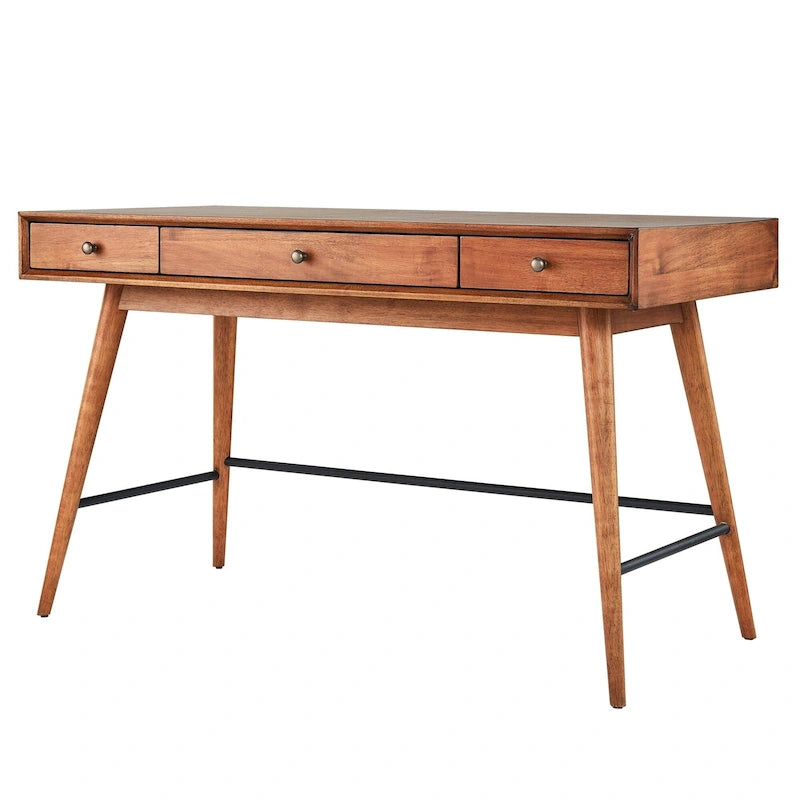Aksel Wood Schreibtisch mit 3 Schubladen von iNSPIRE Q Modern