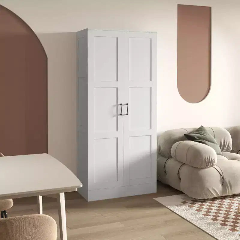 HOMCOM 71 Hoher Aufbewahrungsschrank im modernen Stil mit Ablagen für Schlafzimmer, Wohnzimmer oder Flur