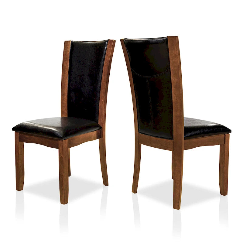 Bind Modernes Esszimmer-Set aus massivem Holz, 7-teilig, mit offenem Regal von Furniture of America