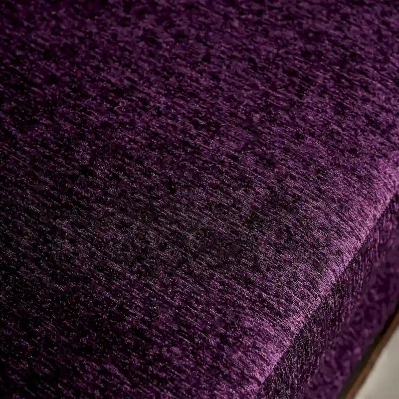 Grendel Traditionelles lila Chenille-Zweisitzer-Sofa mit gerollten Armlehnen von Furniture of America