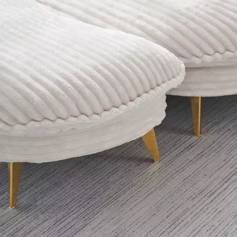 Moderner Sessel mit Hocker, gepolstertes extragroßes Einzelsessel-Sofa, tiefer Lounge-Sessel mit Fußstütze für Schlafzimmer, Wohnzimmer und Büro