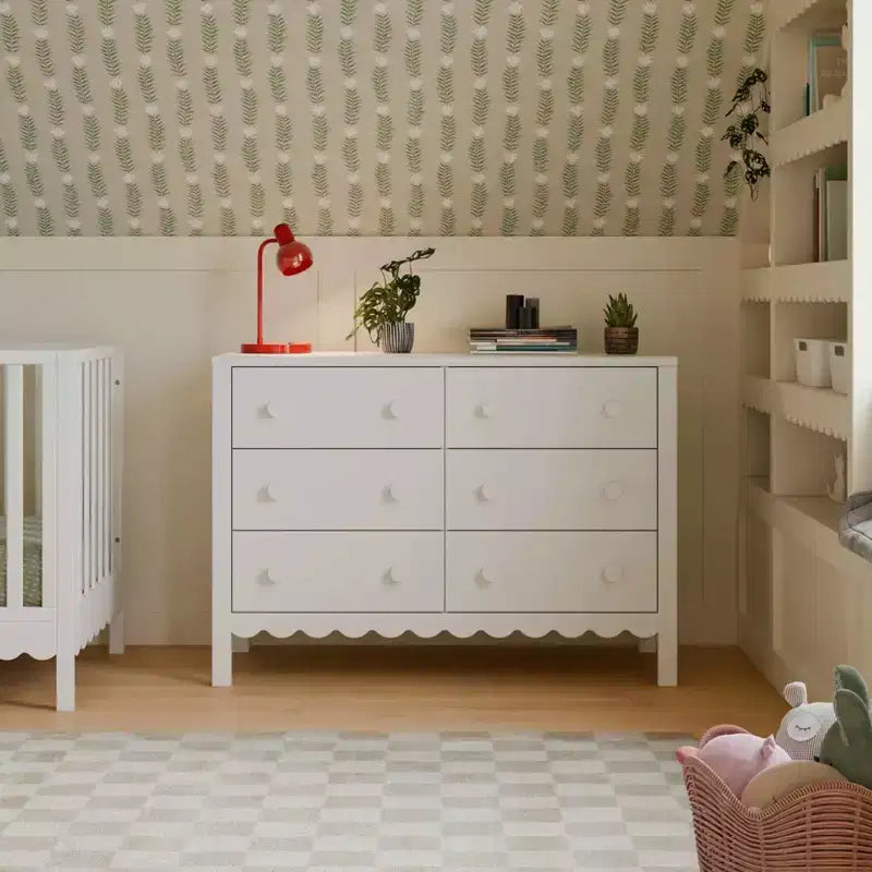 Scallop Kommode mit 6 Schubladen