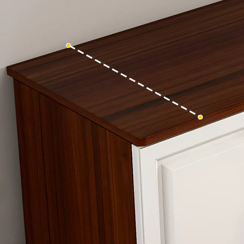 Moderner weißer TV-Schrank aus Holz mit Stauraum und Kabelmanagement