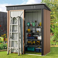 Outdoor-Geräteschuppen aus Metall mit abschließbarer Tür für Gartenmöbel und Werkzeuge