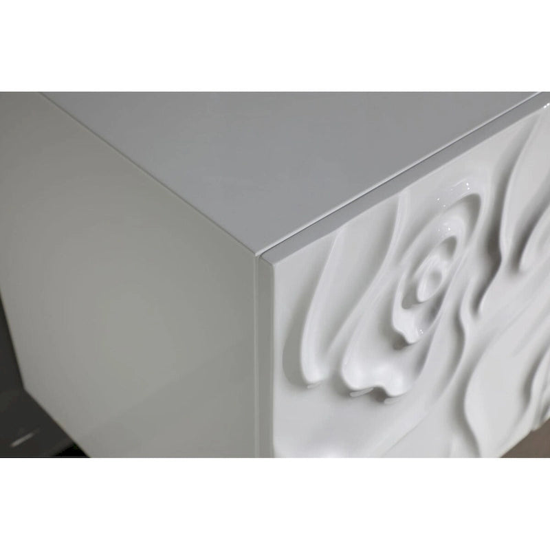 Modernes Sideboard in Weiß Hochglanz mit Soft-Close-Türen