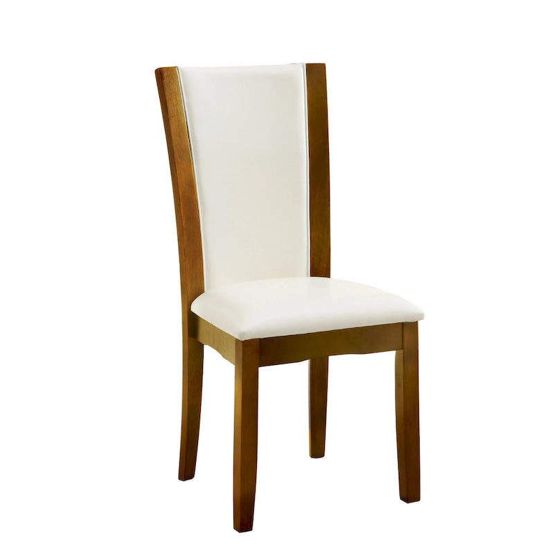 Bind Modernes Esszimmer-Set aus massivem Holz, 7-teilig, mit offenem Regal von Furniture of America