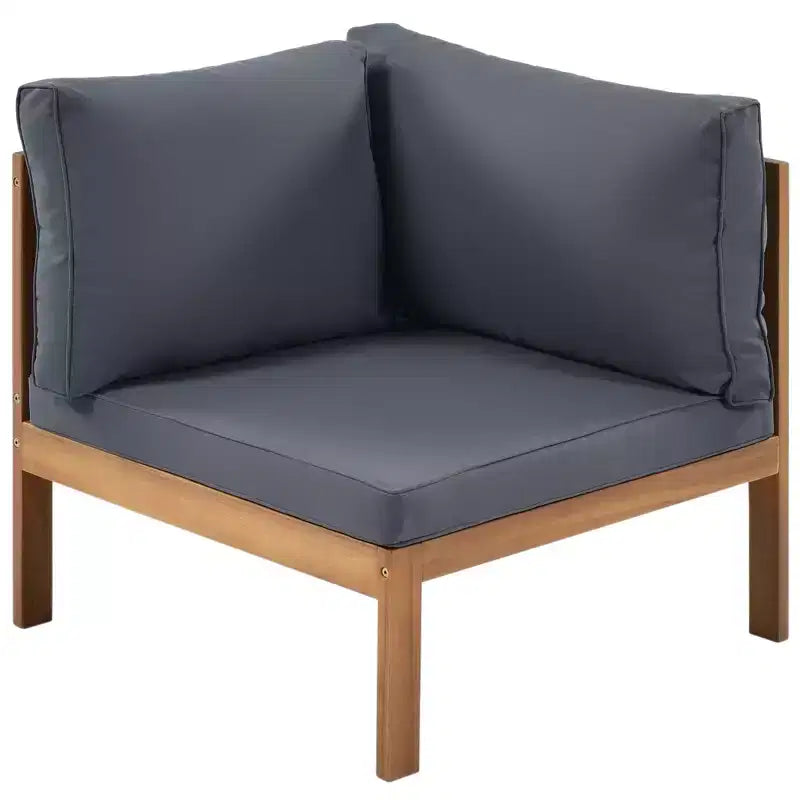 Polibi Acacia Eck-Outdoor-Sofa-Set mit passendem Couchtisch