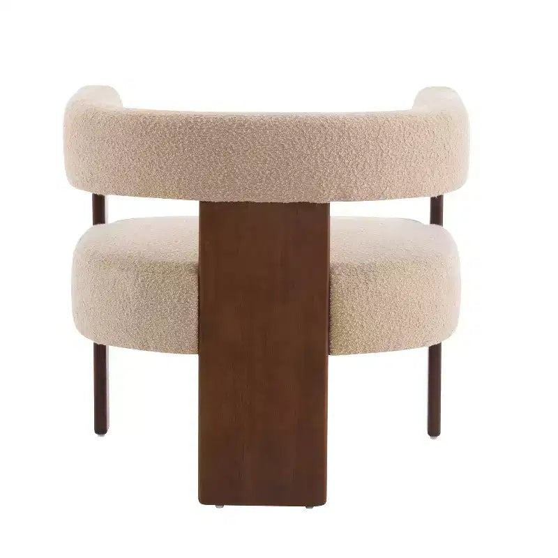 Christopher Knight Home Noah moderner Akzent-Sessel mit Polsterung und Gestell aus Kautschukholz