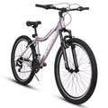 Zeus & Ruta 26 Zoll Mountainbike mit 21-Gang-Schaltung, Federgabel, V-Brake, Fahrrad mit Karbonstahlrahmen für Jugendliche und Damen