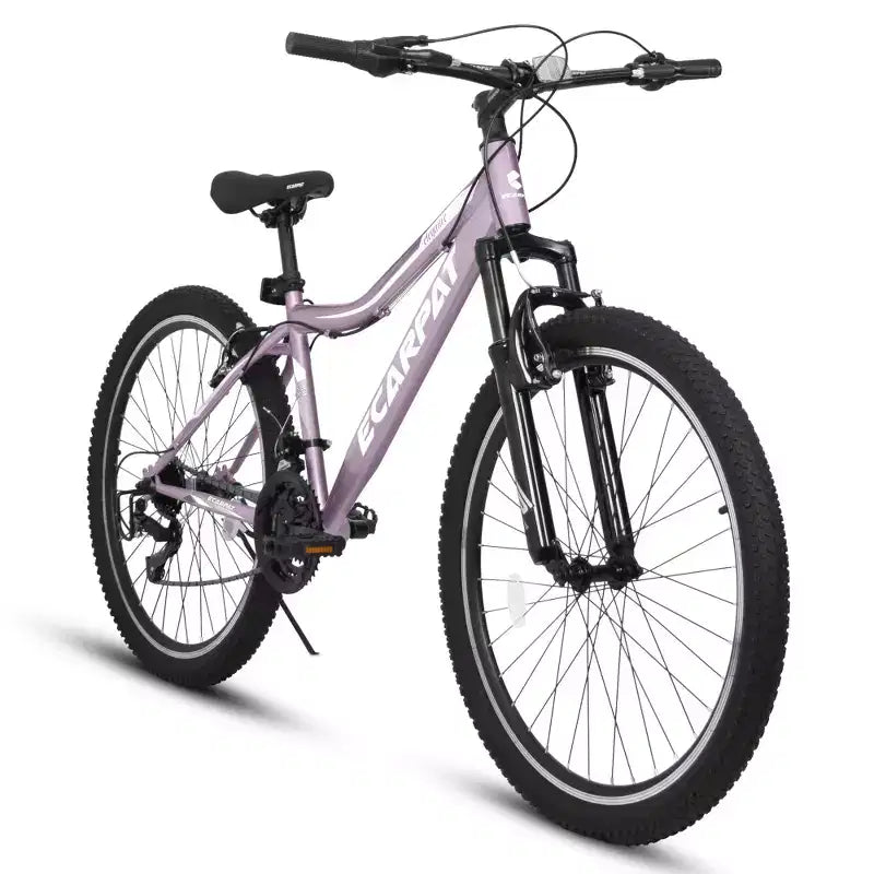 Zeus & Ruta 26 Zoll Mountainbike mit 21-Gang-Schaltung, Federgabel, V-Brake, Fahrrad mit Karbonstahlrahmen für Jugendliche und Damen