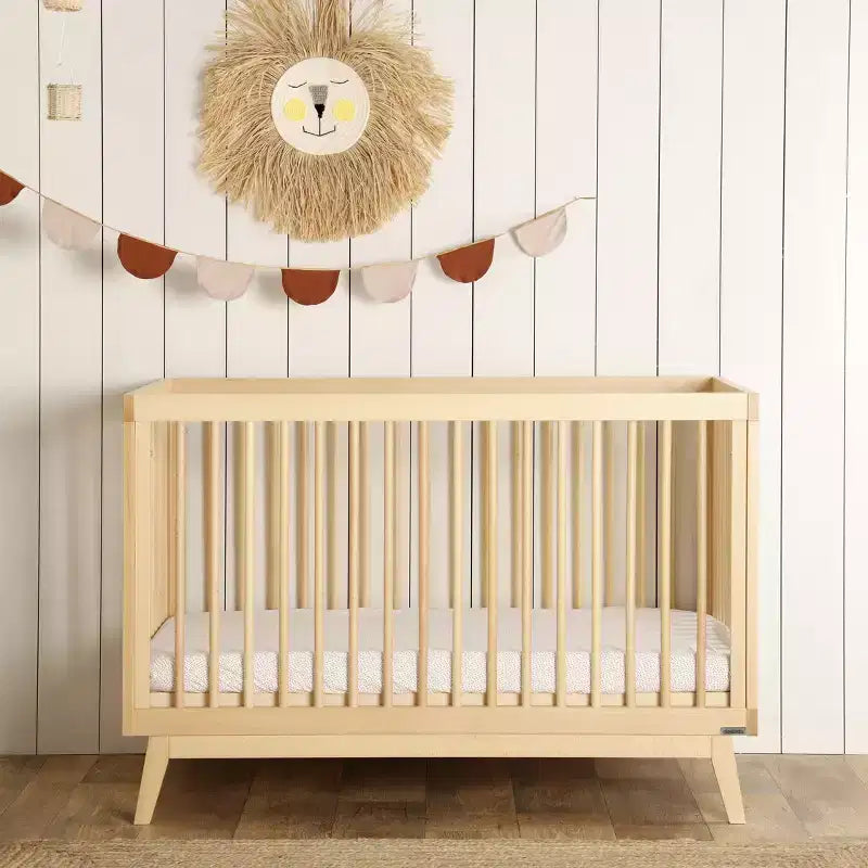 3-in-1 umwandelbares Kinderbett, massives europäisches Buchenholz, GREENGUARD Gold-zertifiziert, hergestellt in Italien