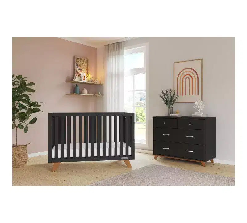 Child Craft SOHO 2-teiliges Kinderzimmer-Set, enthält 4-in-1-Wandelbett und 3-Schubladen-Kommode