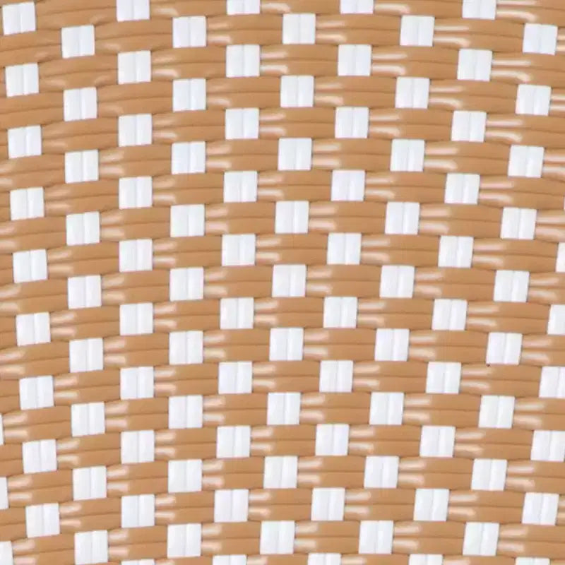 Flash Furniture Lourdes stapelbarer Thonet-Bistrostuhl für den gewerblichen Innen- und Außenbereich, PE-Rattan und Aluminiumgestell