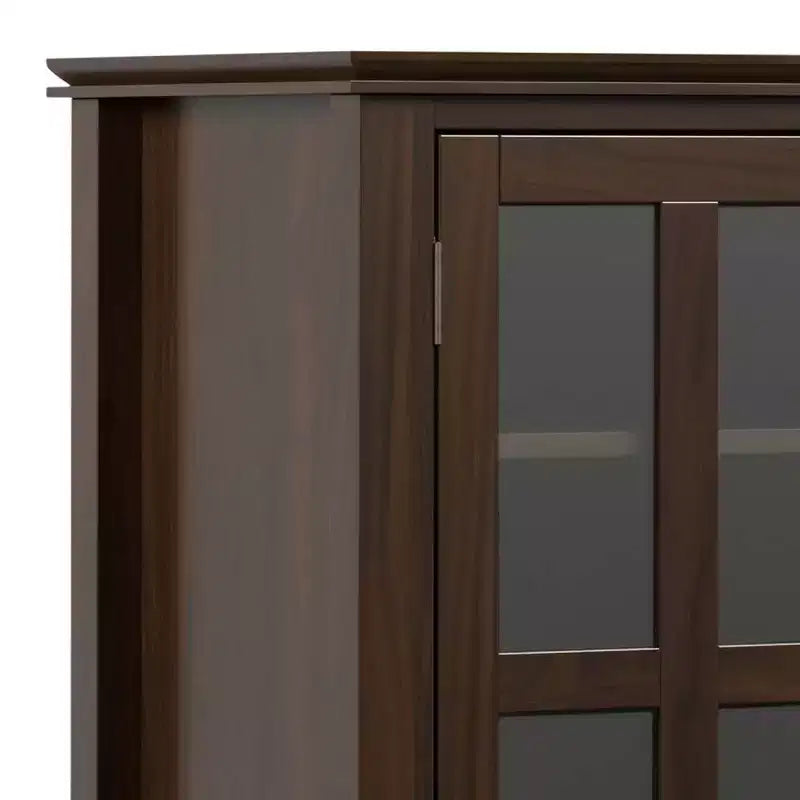 Stratford Hoher TV-Ständer aus Massivholz für TVs bis zu 55 Zoll – WyndenHall