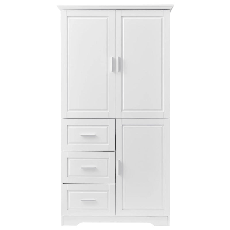 Hoher und breiter Schrank mit Türen für Badezimmer/Büro