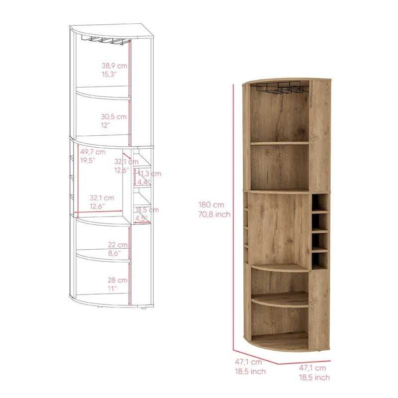 Bar-Schrank für Küche, Esszimmer, Wohnzimmer, Wohnung