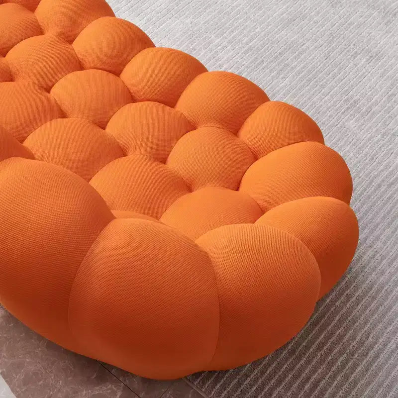 Modernes 2-Sitzer Bubble Sofa, gepolstert, 3D-Textil-Netzstoff für das Wohnzimmer