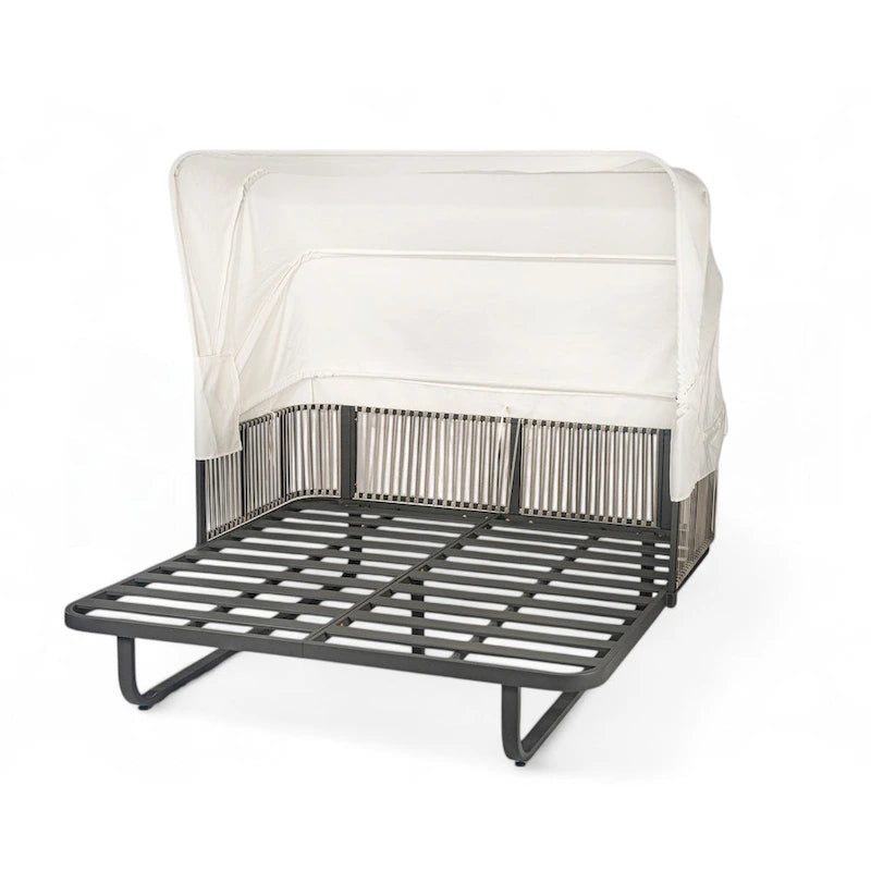 57 Outdoor-Tagesbett aus Rattan fürs Patio
