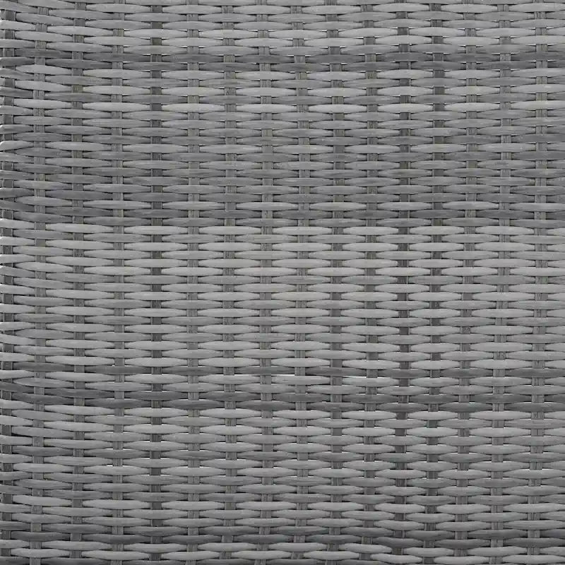 Outdoor-Rattan-Ecksofa-Set mit verstellbarem Tisch und Relaxsesseln