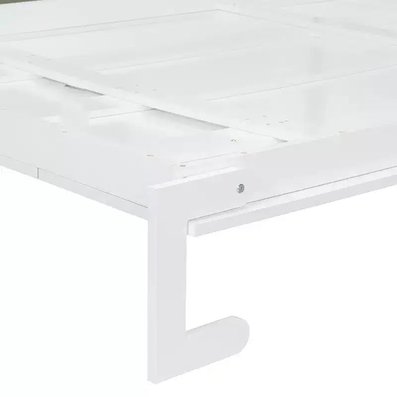 Schrankbett in Queen-Size mit Sofa und Schrank, hölzernes Queen-Size-Schrankbett als Wandbett mit Regalen, klappbares Wand-Schrankbett für Gästezimmer und Büro