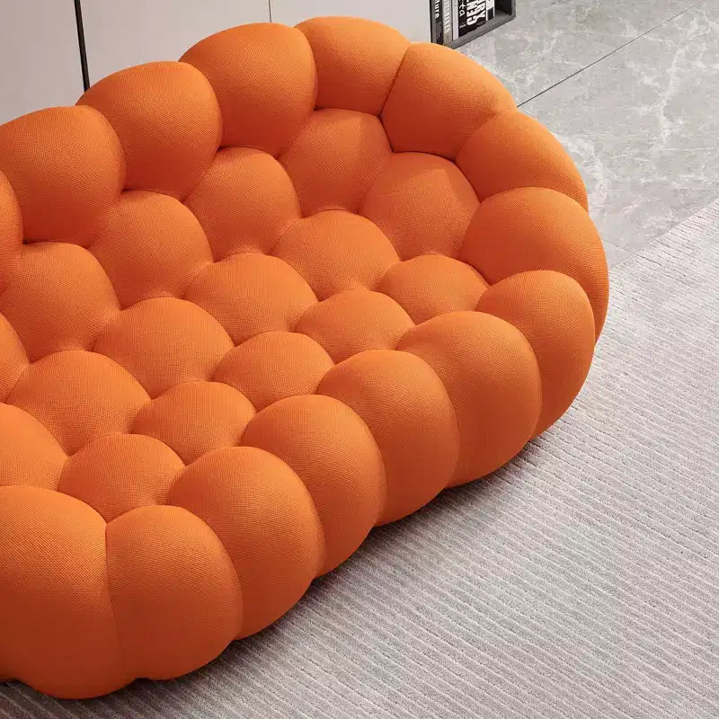 Modernes 2-Sitzer Bubble Sofa, gepolstert, 3D-Textil-Netzstoff für das Wohnzimmer