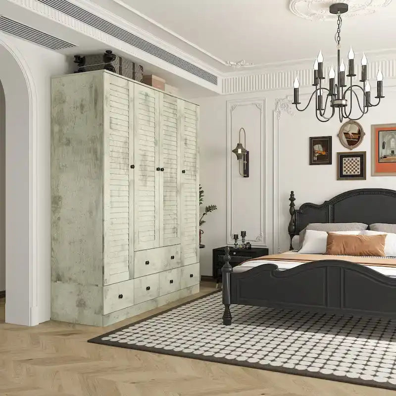 Schlafzimmer Kleiderschrank Garderobe Kleiderschrank Kleiderstange Schublade