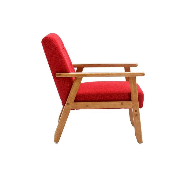 2er-Set Akzentstühle mit Beistelltisch, Armlehnstuhl für Wohnzimmer, Schlafzimmer, Büro - 78,0 cm H * 64,5 cm B * 71,0 cm T