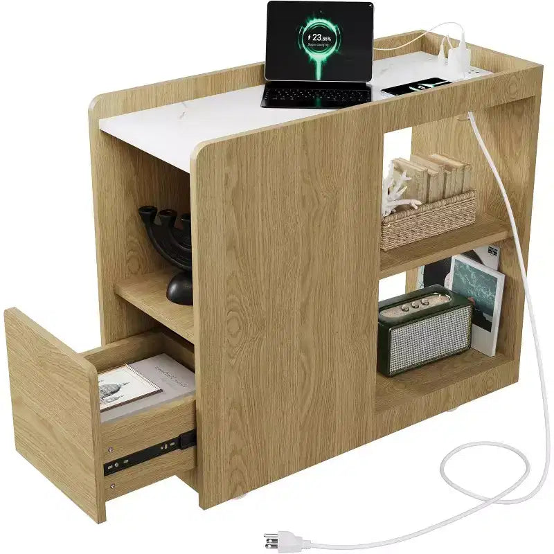 Nachttisch, multifunktionaler Nachttisch, geeignet für Zuhause