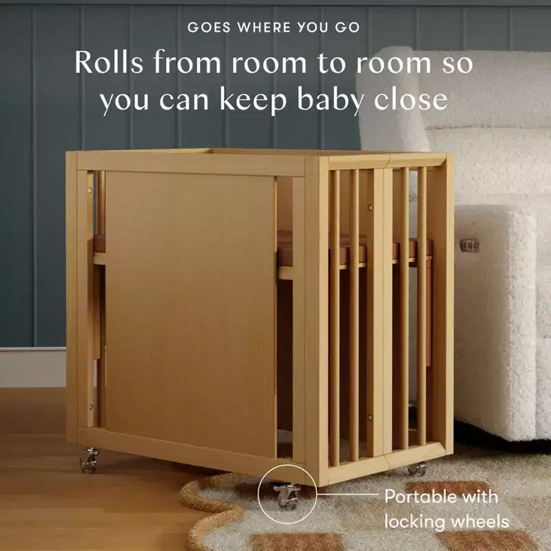 Babyletto Palma 8-in-1 wandelbares Kinderbett für alle Wachstumsphasen mit Beistellbett- und Kleinkindbett-Sets