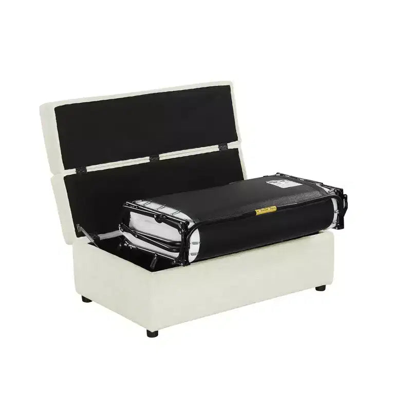 Wandelbares Twin-Size-Schlafsofa mit Bettkasten und Matratze – platzsparendes Gästebett für Wohnzimmer und Wohnung