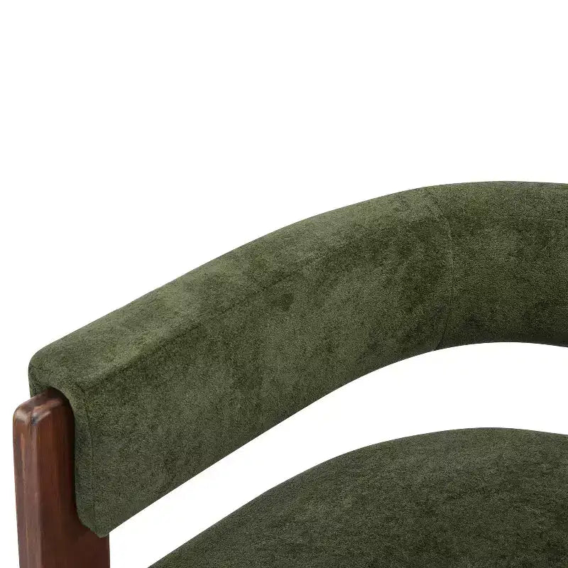 Christopher Knight Home Noah moderner Akzent-Sessel mit Polsterung und Gestell aus Kautschukholz