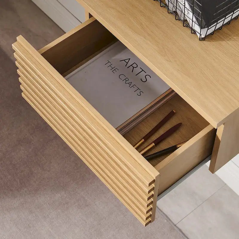 Render Wandmontierter Eckschreibtisch