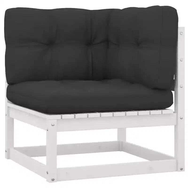 vidaXL 10-teiliges Gartenmöbelset, Outdoor-Ecksofa aus massivem Kiefernholz