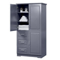 Hoher und breiter Schrank mit Türen für Badezimmer/Büro