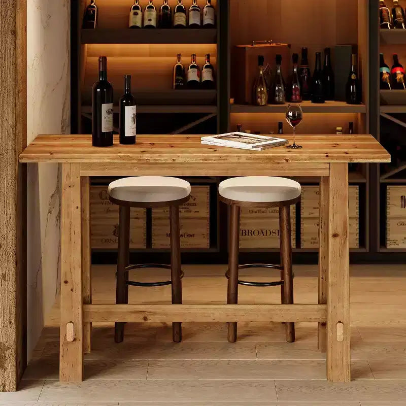 63-Zoll-Stehtisch aus Massivholz für Küche, Café oder Restaurant