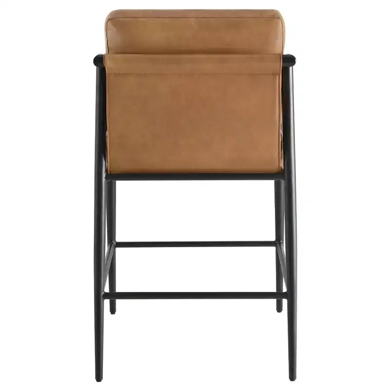 Spruce&Spring Moderne Tresenhocker mit Armlehnen & Metallgestell, 2er-Set