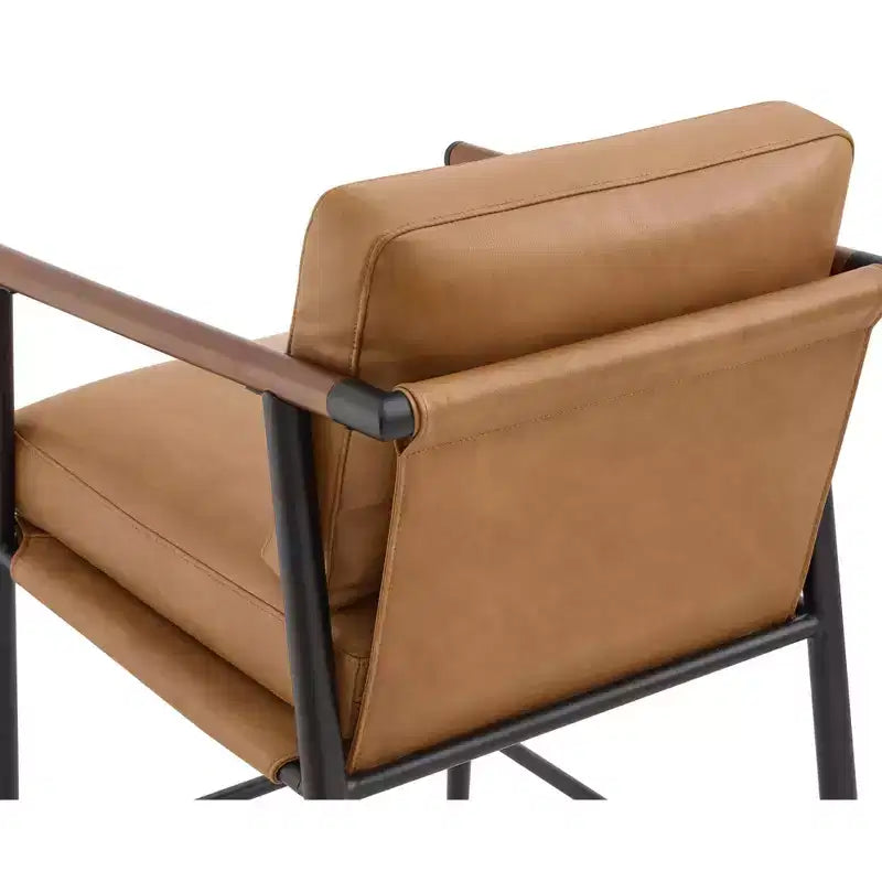 Spruce&Spring Moderne Tresenhocker mit Armlehnen & Metallgestell, 2er-Set
