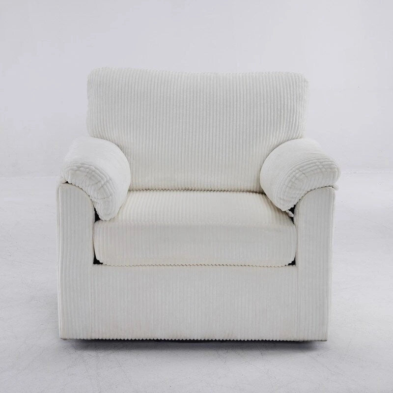 33-Zoll-Drehsessel aus Cord