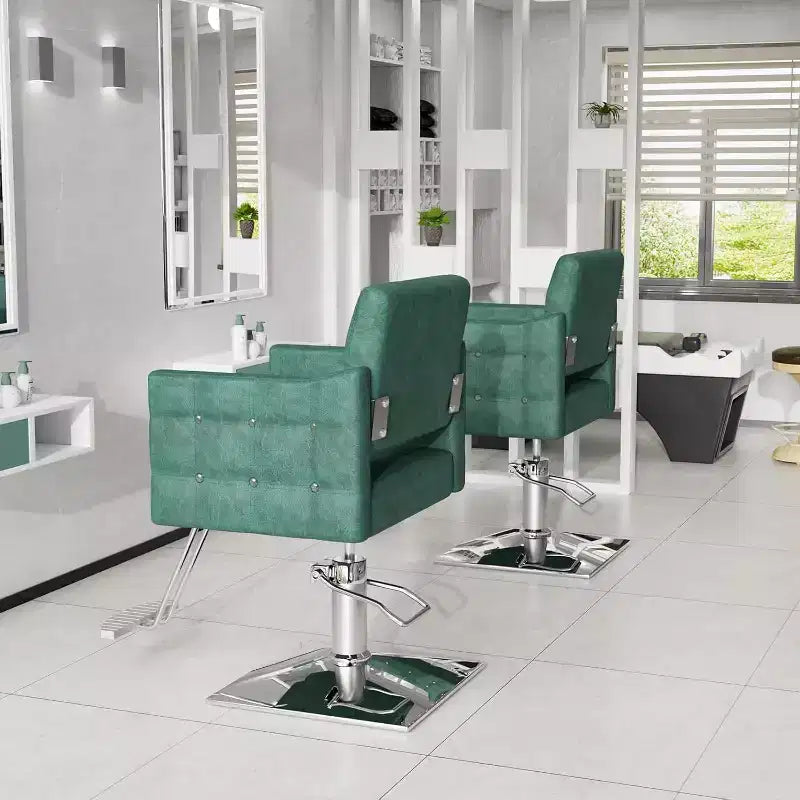 Karl Home Pink robuster hydraulischer Friseursalonstuhl mit Diamantakzenten