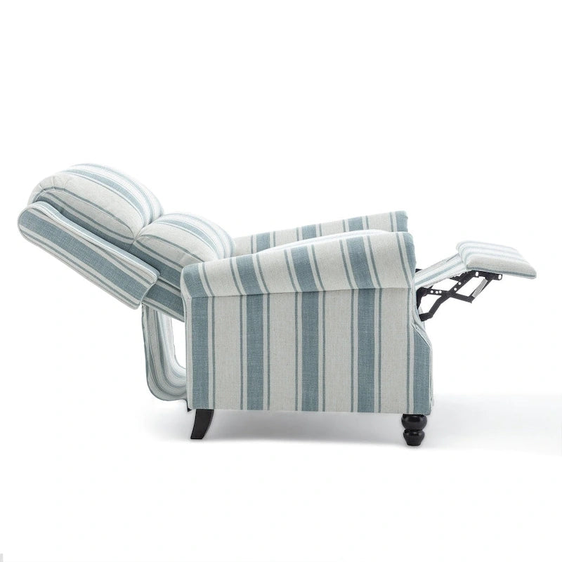 2er-Set moderner Polster-Relaxsessel mit Kunstleder/Stoffbezug